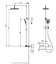VURTU Hunsdon Thermostatic Shower Valve System, 870(H) x 325(W), Brushed Nickel, 628555