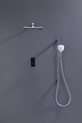 VURTU Zeus Digital Thermostatic Shower Valve System, 550(H) x 250(W ...