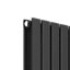 VURTU1 Designer Vertical Double Panel Radiator, 1600(H), x 410(W), Black, 613624