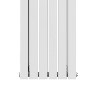 VURTU1 Designer Vertical Double Panel Radiator, 1800(H) x 410(W), White, 613625