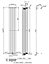VURTU2 Designer Vertical Double Panel Radiator, 1600(H) x 240(W), Anthracite, 613631