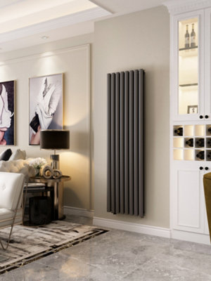 VURTU2 Designer Vertical Double Panel Radiator, 1600(H) x 480(W ...
