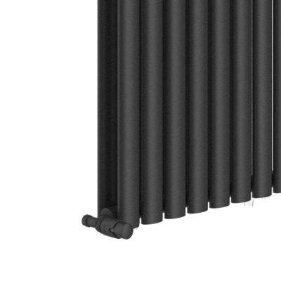 VURTU2 Designer Vertical Double Panel Radiator, 1600(H) x 480(W), Anthracite,  613635