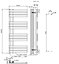 VURTU3 Designer Vertical Single Panel Radiator, 1200(H) x 500(W), Anthracite, 613643