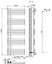 VURTU3 Designer Vertical Single Panel Radiator, 1600(H) x 600(W), Anthracite, 613646
