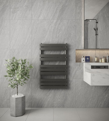 VURTU4 Designer Vertical Single Panel Radiator, 1000(H) x 600(W), Anthracite, 613655 Price Comparisons | Compare The Build