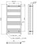 VURTU5 Designer Vertical Ladder Style Radiator, 1200(H) x 600(W), Chrome, 613667