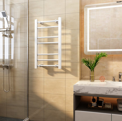 VURTU5 Designer Vertical Ladder Style Radiator, 700(H) x 400(W), White ...