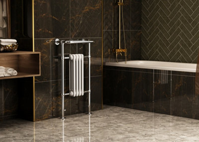 VURTU7 Designer Vertical Period Style Column Radiator, 952(H) x 479(W ...