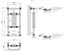 VURTU7 Designer Vertical Period Style Column Radiator, 952(H) x 479(W), Chrome White, 613681