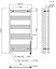 VURTU8 Electric Designer Vertical Single Panel, 1200(H) x 600(W), Anthracite, 613684