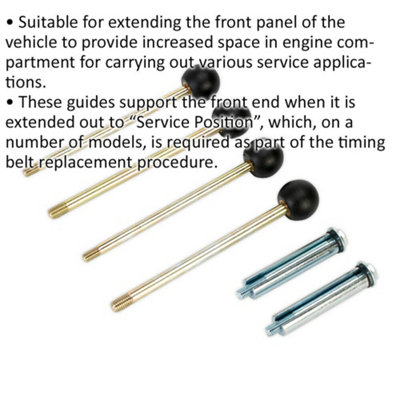 VW Audi M8 M10 Front End Support Guide Set for Service Position