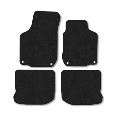 Suede Car Floor Mats – 4-Piece Set For Chevrolet, Anti-Slip, Red & Black, C-Type 12, PU Leather