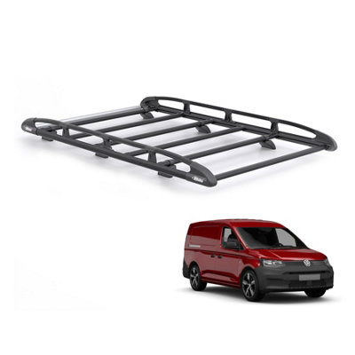 VW Caddy Roof Rack for 2020+ Maxi Model - Rhino KammRack (Black) Only ...