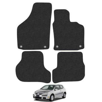 VW Golf MK5 2007-2008 Car Floor Mats Carpet Tailored Fit 4pcs Set Anti-Slip