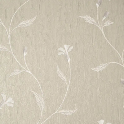 Vymura Bellagio Taupe Floral Heavyweight Wallpaper M95652