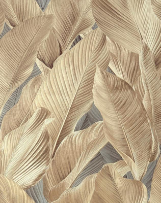 Vymura M95687 Gianni Leaf Feature Wallpaper, Natural