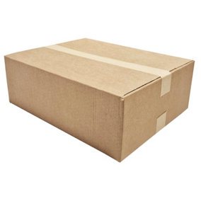 W.E. Roberts Brown Small Parcel Postal Mailing Cardboard Boxes (Pack of 10) 44.6 x 34.6 x 15.4cm