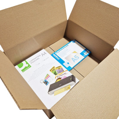 W.E. Roberts Brown Small Parcel Postal Mailing Cardboard Boxes (Pack of 10) 44.6 x 34.6 x 15.4cm - 3