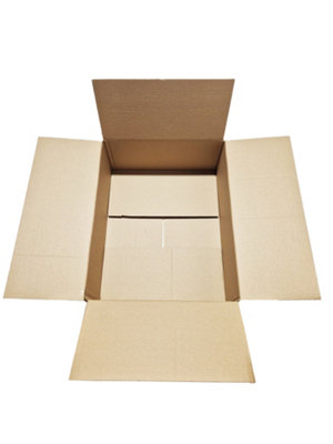 W.E. Roberts Brown Small Parcel Postal Mailing Cardboard Boxes (Pack of 10) 44.6 x 34.6 x 15.4cm - 5