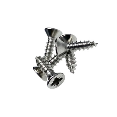 W4 1/2 inch No. 6 Countersunk Self-Tapping Stainless Steel Screws for ...