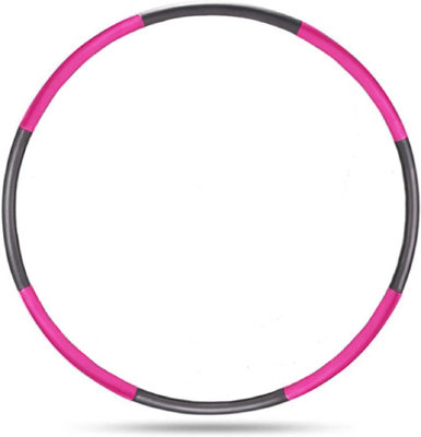 Wadan 1.2kg 100cm Wide Weighted Hula Hoops, Red & Grey Hula Hoops for ...