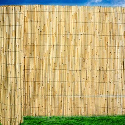 Wadan 1.2m x 3m Natural Reed Screen - Reed Fence Screening Roll for ...