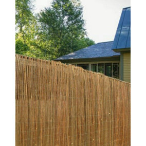 Wadan 1.5m x 4m Natural Reed Screen - Reed Fence Screening Roll for Garden Privacy