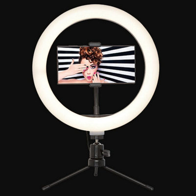 Wadan 10 inch LED Ring Light with 3 Light Modes - USB Powered Selfie ...