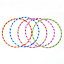 Wadan 10pc 55cm Multicolor Hula Hoops for Kids and Adults - Spiral Glittering Hula Hoops - Fitness Hula Hoop Weight Loss Exercise