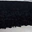 Wadan 160x230cm Black Shaggy Rug - Rectangular Soft Touch Thick Pile Modern Area Rug - Rugs for Living & Bedroom Non Shedding