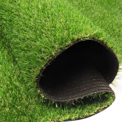 Wadan 4m x 1m Green Artificial Grass Roll - 30mm Pile Height - Premium Quality Natural Looking Artificial Grass