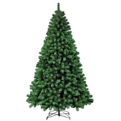 Wadan 5ft Green Artificial Christmas Tree, 500 Tips Xmas Pine Tree with Solid Metal Legs Perfect for Holiday Decoration