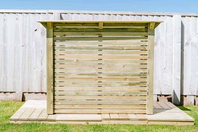 Waddington Garden Bar (3 Shelves Included) - Metal - L61.5 x W140 x H107 cm - Timber - 6