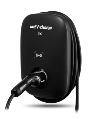 waEV-charge EV1i EV Smart Charger - 22kW - 5m Tethered Cable - WiFi - Powered by ev.energy