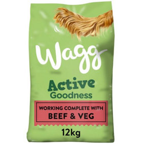Wagg Active Goodness Beef & Veg  12kg