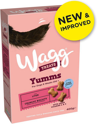 Wagg Mmms Dog Biscuits With Liver 400g (Pack of 5)
