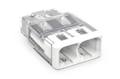 Wago 2773-402 Compact Push Connector- 2 Way Terminal Block White(120PC)