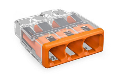 Wago 2773-404 4 Way Compact Push Wire Splicing Connectors 2773 Series (Box of 80)