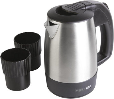 1pc 0.5l Electric Stainless Steel Multifunctional Mini Kettle With 2 Cups,  Suitable For Outdoor Travel