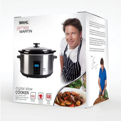 Wahl ZX929 - James Martin Slow Cooker with  4,7L Capacity and Keep Warm Function