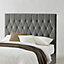 Waldorf Dark Grey Upholstered Ottoman Storage Double Bed Frame Only