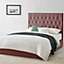 Waldorf Pink Upholstered Ottoman Storage King Size Bed Frame Only