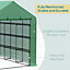 Walk in Garden Greenhouse with Shelves Polytunnel Steeple Grow House New