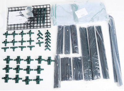 Walk In Greenhouse with PVC Cover Garden Grow Green House 8 Shelves - 7