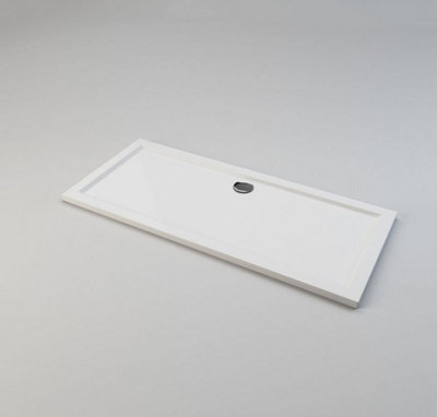 Walk In Screen Panel 2000x900mm Wet Room Shower Enclosure Glass With Long Shower Tray 1700 x 800 mm