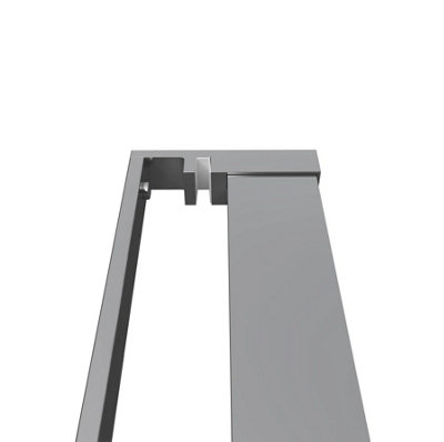 Walkin Wet Room Shower Enclosure Glass Screen Towel Rail Rack 1400mm