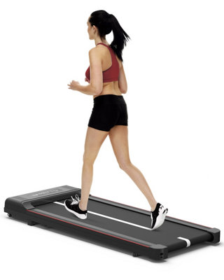 Walking Pad 2 in 1 for Walking and Jogging Under Desk Treadmill with Remote Control for Home and Office Black