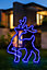 Walking Reindeer Neon Effect Rope Light Silhouette Double Side 90 Blue LEDs Christmas Outdoor