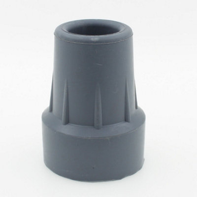 Walking Stick Rubber Ferrules Cane Tips 19mm (3/4") Heavy Duty - 4-Pack - Grey